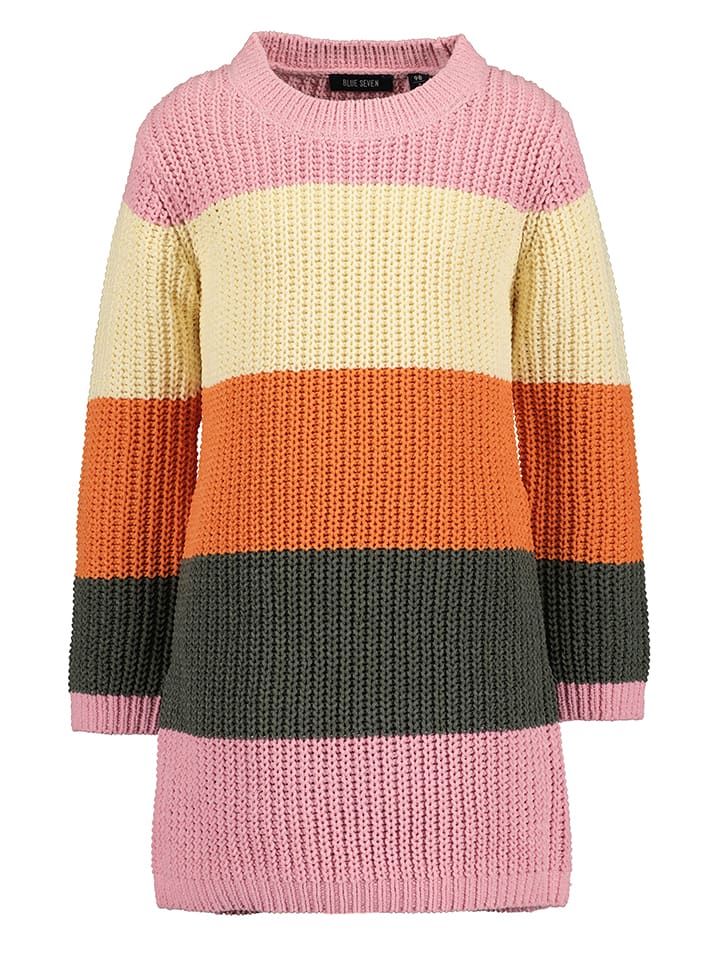 Blue Seven Sukienka dzianinowa ze wzorem rozmiar: 116