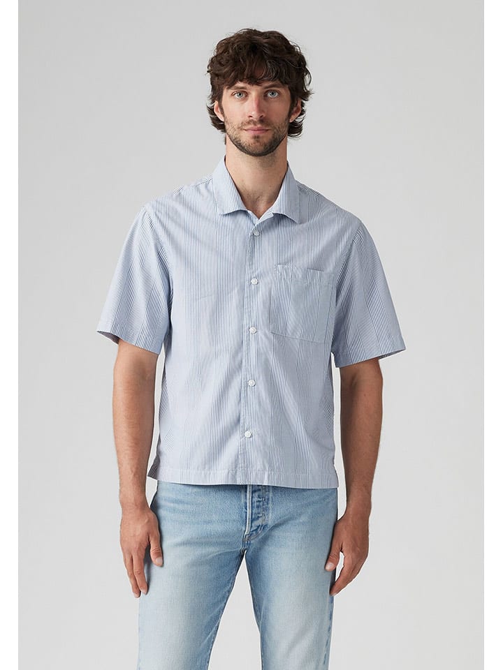 Levi's Koszula w kolorze niebiesko-białym rozmiar: S