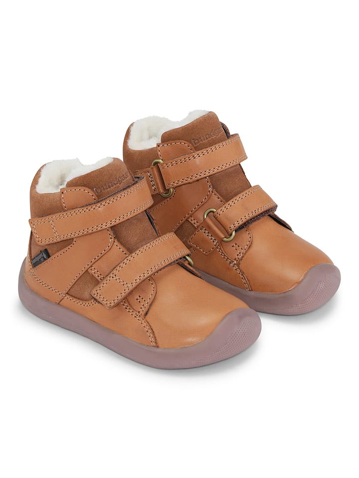 Bundgaard Skórzane botki zimowe "Walk Winter" w kolorze jasnobrązowym rozmiar: 30