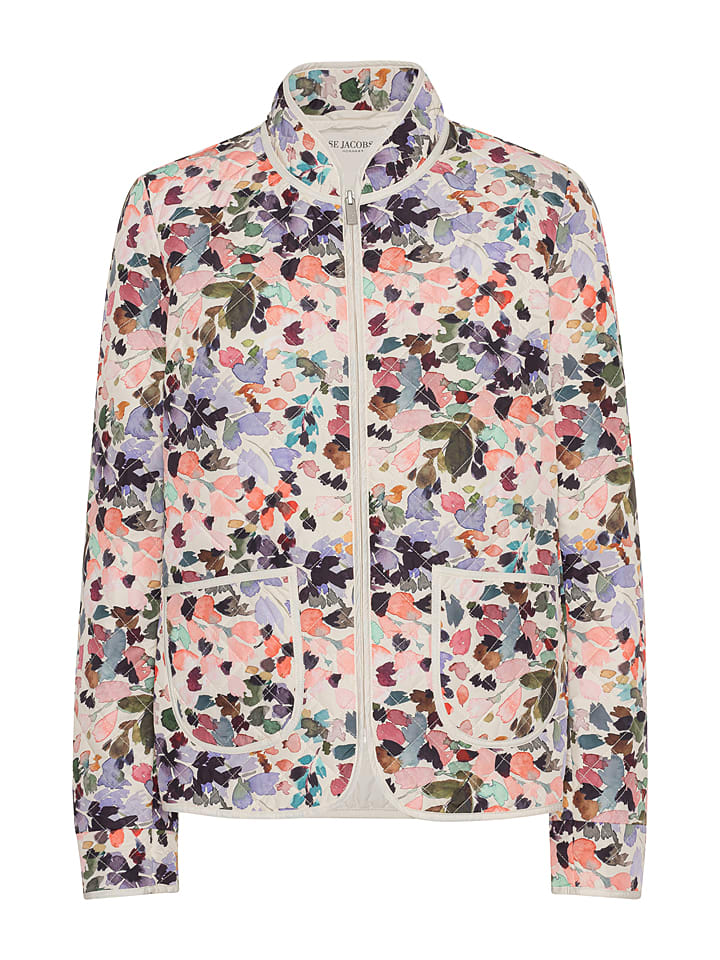 Ilse Jacobsen Kurtka przejściowa "Art" w kolorze kremowo-jasnoróżowo-zielonym rozmiar: 36