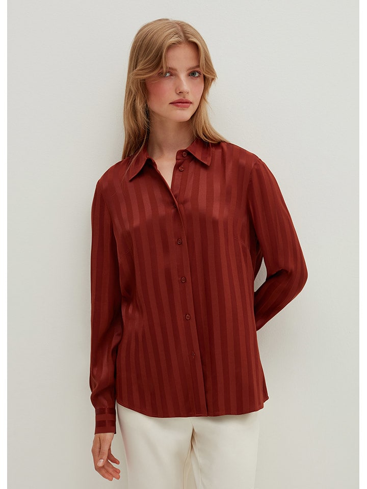 STEFANEL Bluzka w kolorze czerwonobrązowym rozmiar: 38