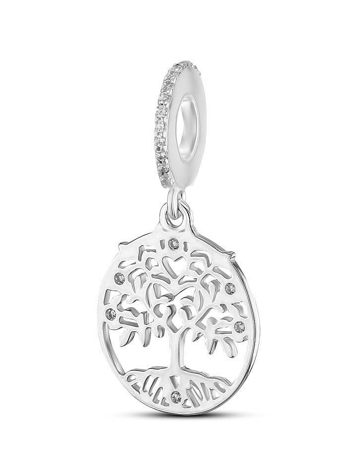 CHARM'S Srebrna zawieszka z cyrkoniami rozmiar: onesize