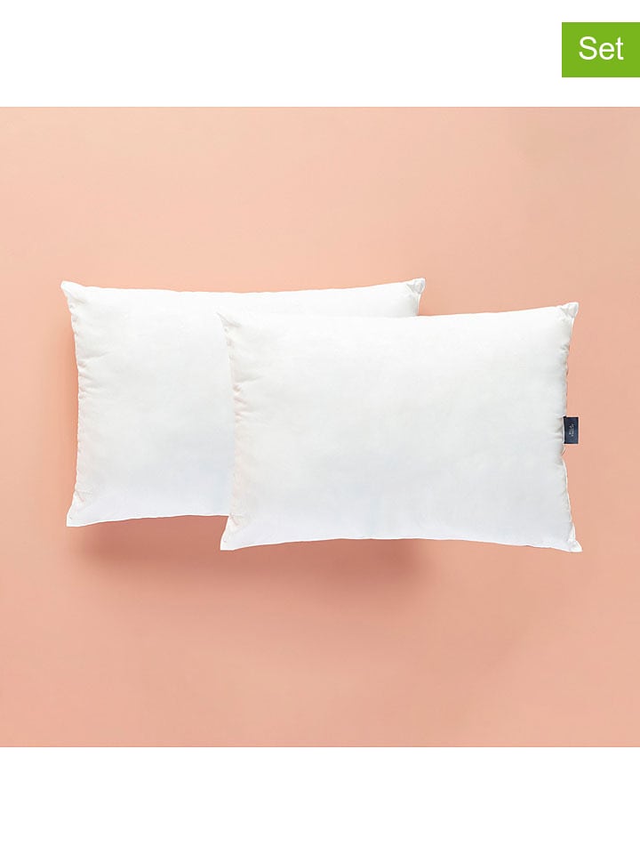 BELLA MAISON Poduszki (2 szt.) "Bella" w kolorze białym z mikrowłókna rozmiar: 50x70 cm