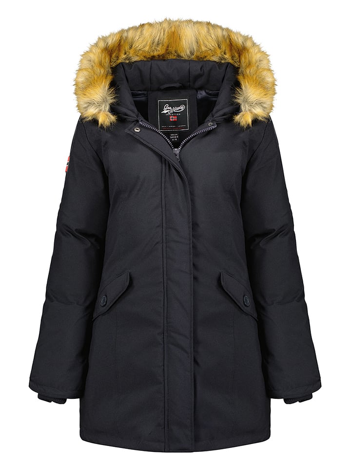 Geographical Norway Parka "Dinasty" w kolorze czarnym rozmiar: XXL