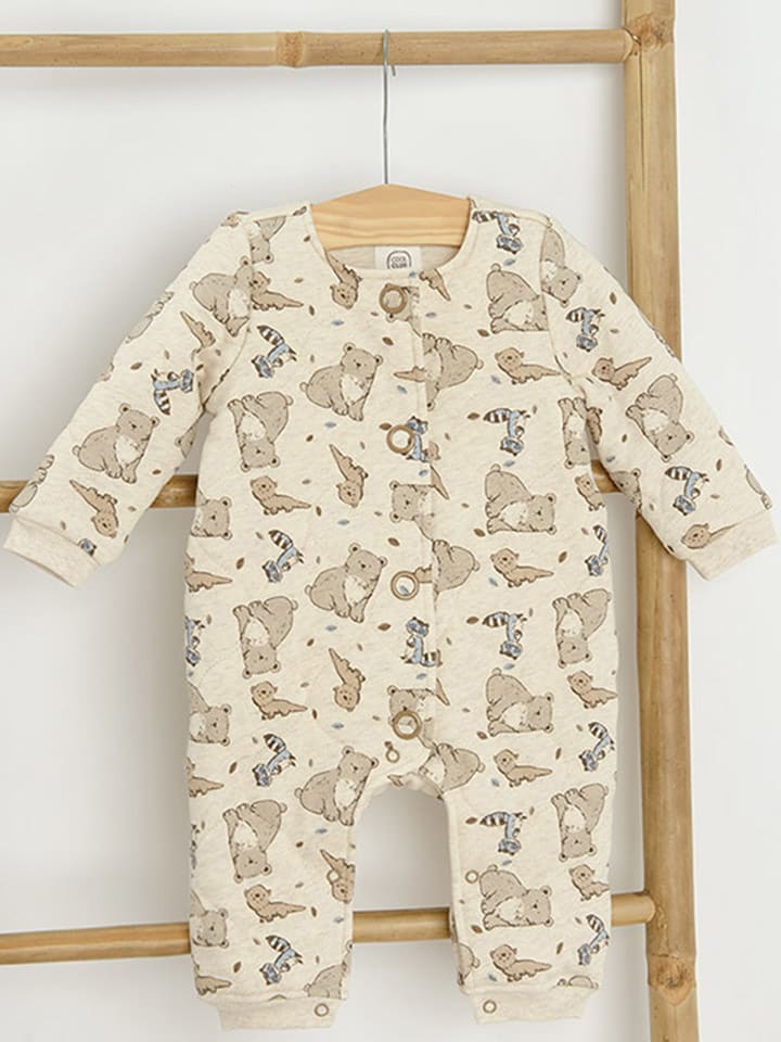 COOL CLUB Śpioszki w kolorze beżowym rozmiar: 86