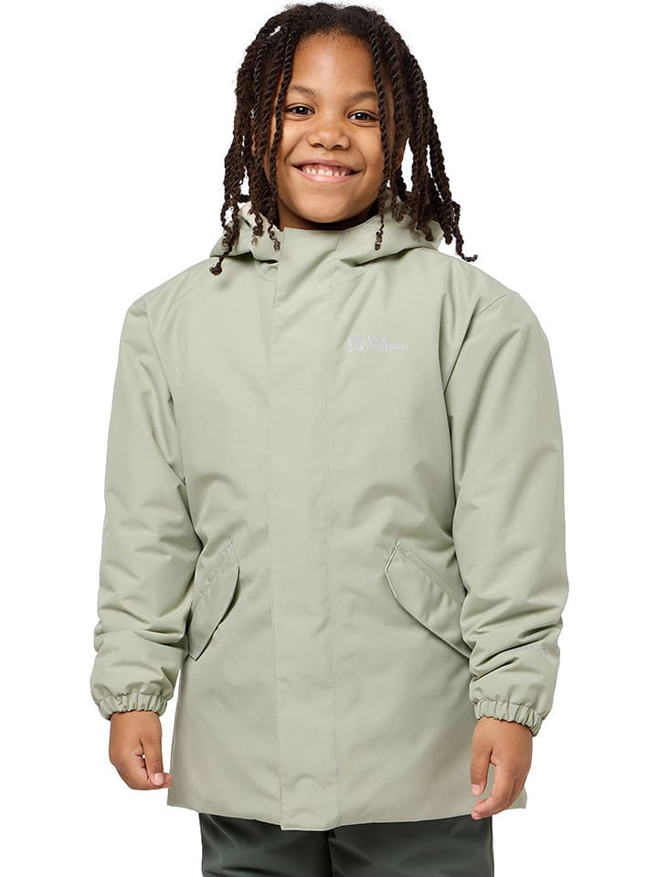 Jack Wolfskin Parka "Cosy Bear" w kolorze zielonym rozmiar: 176