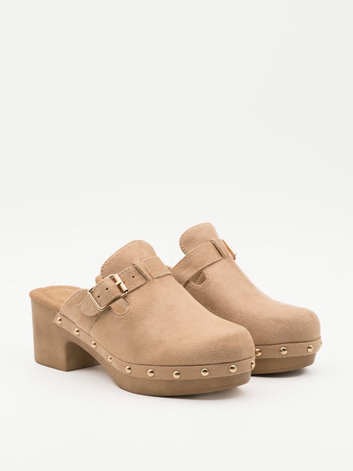 Belucci Chodaki w kolorze beżowym rozmiar: 36