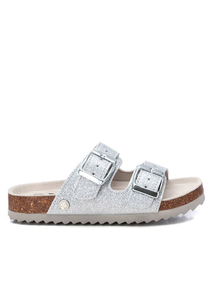 XTI Kids Klapki w kolorze srebrnym rozmiar: 34