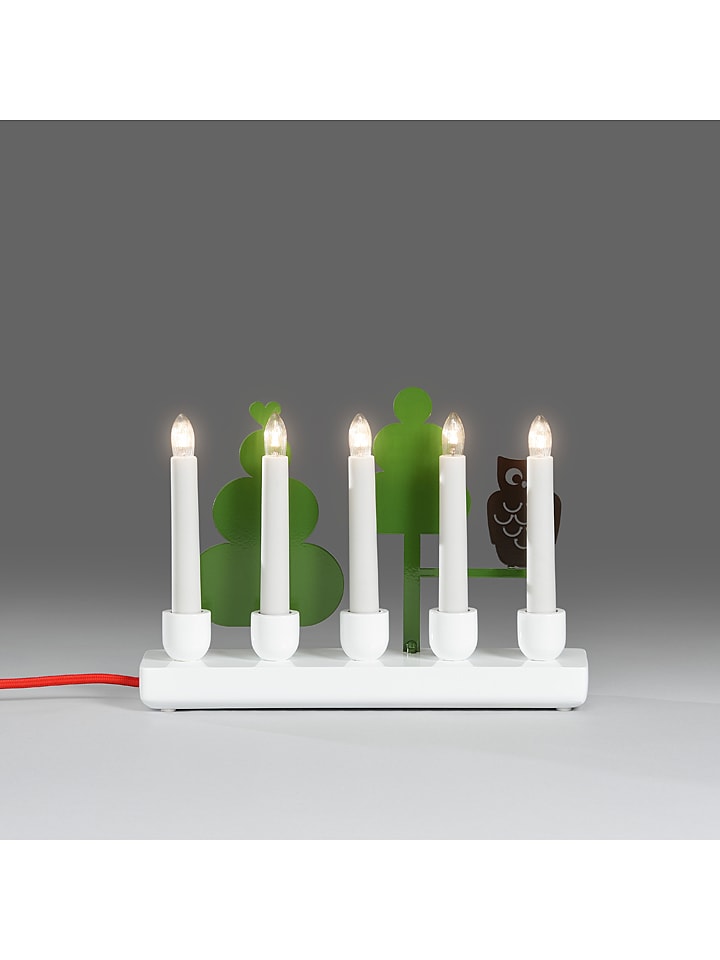 Konstsmide Dekoracyjna lampa w kolorze biało-zielonym - 26 x 18 x 7 cm rozmiar: onesize