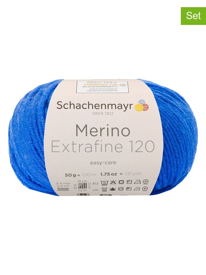 Schachenmayr since 1822 Przędza wełniana (10 szt.) w kolorze niebieskim - 10 x 50 g rozmiar: onesize