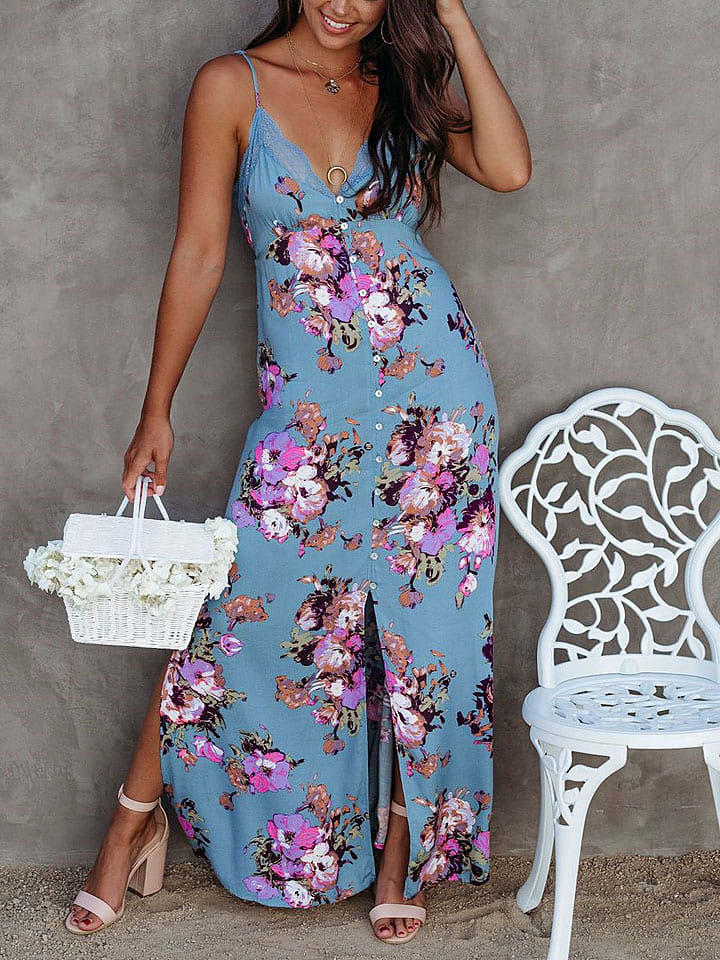 LA Angels Sukienka w kolorze niebiesko-fioletowo-białym rozmiar: M