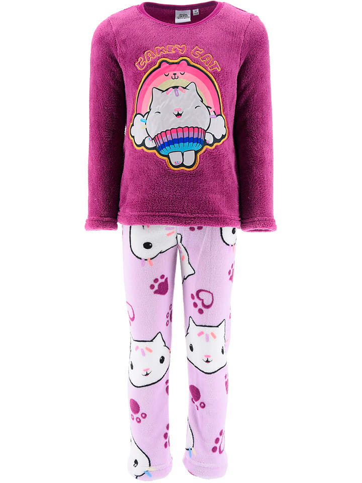 Gabby's Dollhouse Piżama polarowa "Domek Gabi" w kolorze fioletowym rozmiar: 98