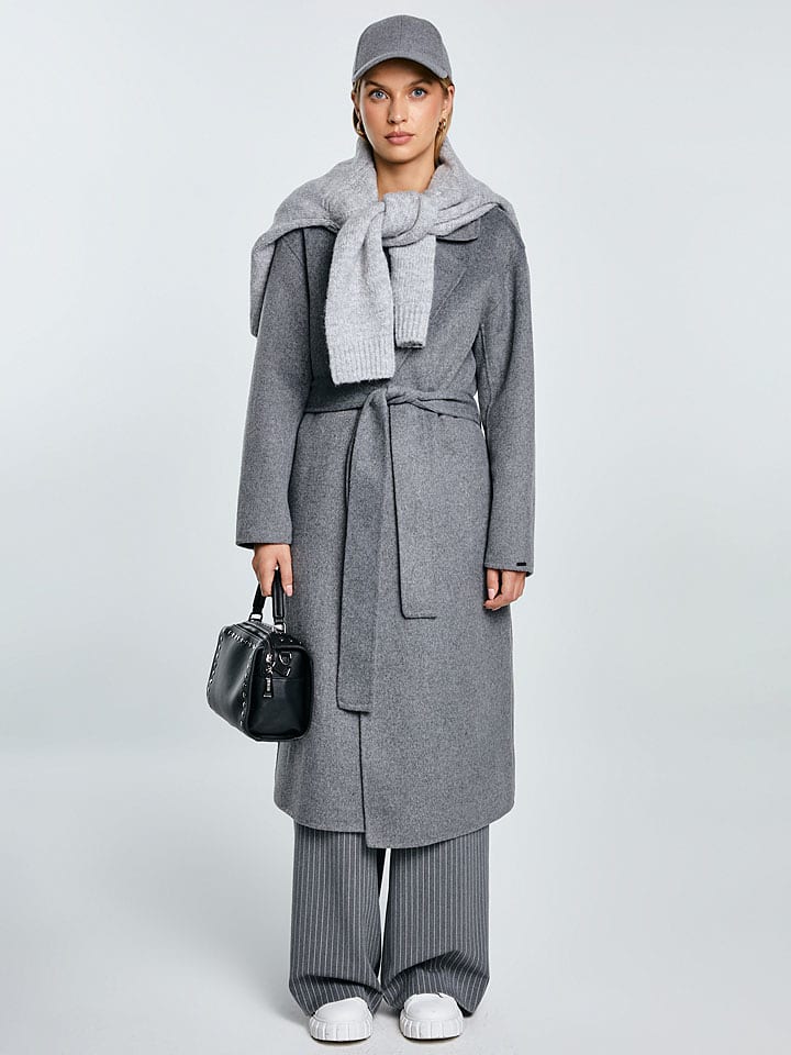 BIG STAR Płaszcz przejściowy w kolorze szarym rozmiar: M