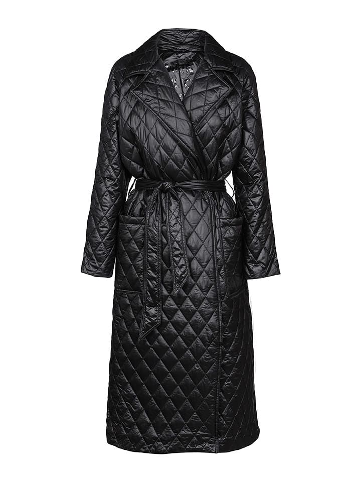 Herrlicher Płaszcz pikowany w kolorze czarnym rozmiar: S