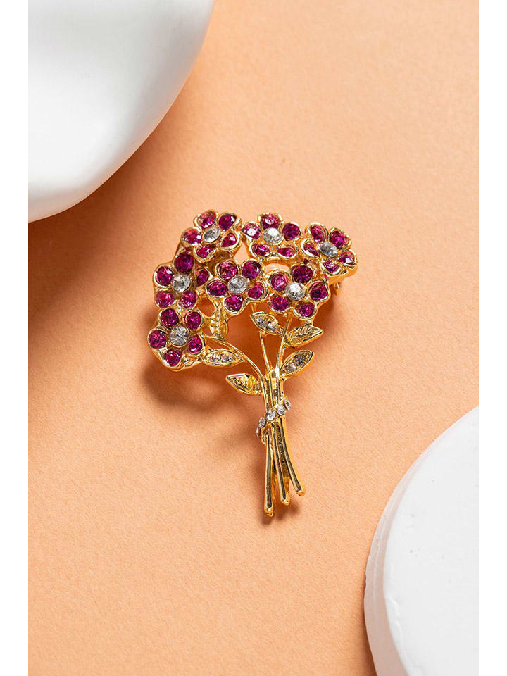 Lodie Silver Broszka w kolorze złoto-różowym rozmiar: onesize