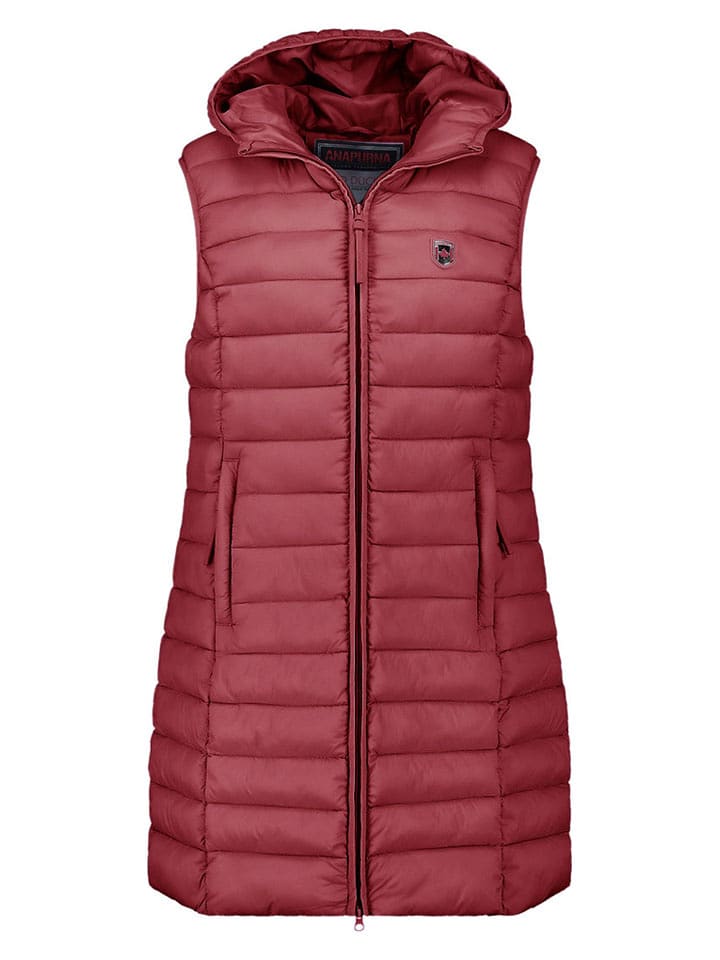 ANAPURNA Kamizelka pikowana "Vakitalana Long" w kolorze bordowym rozmiar: L