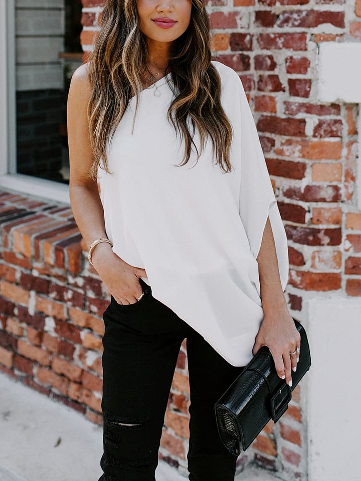 Milan Kiss Bluzka w kolorze białym rozmiar: M