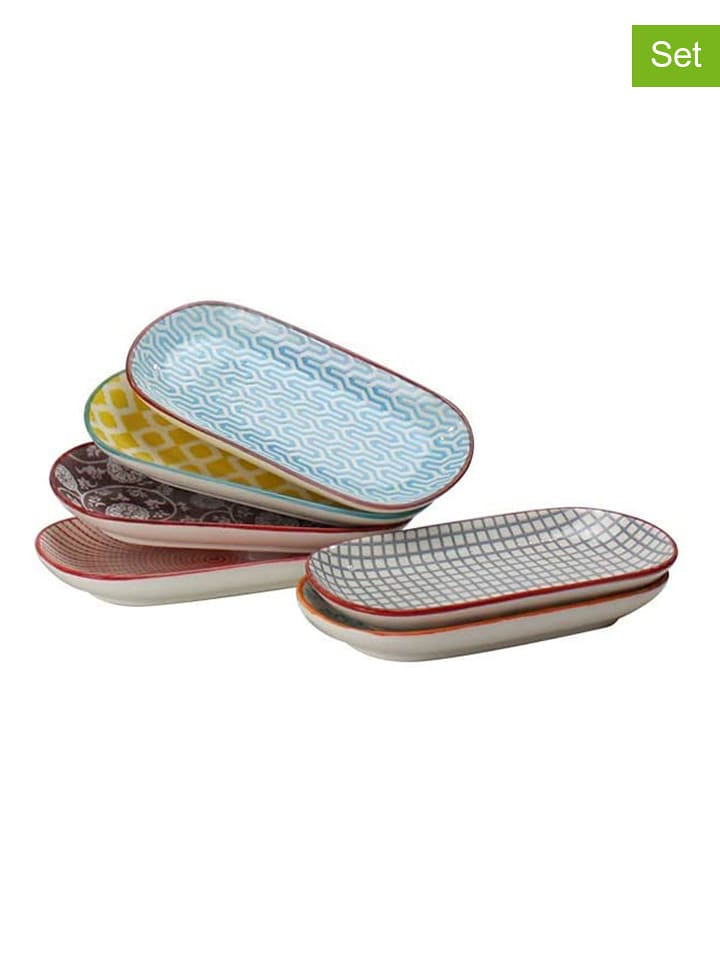 Ard'time Miski (6 szt.) "Sabae" ze wzorem do serwowania - 17 x 2 x 8 cm rozmiar: onesize