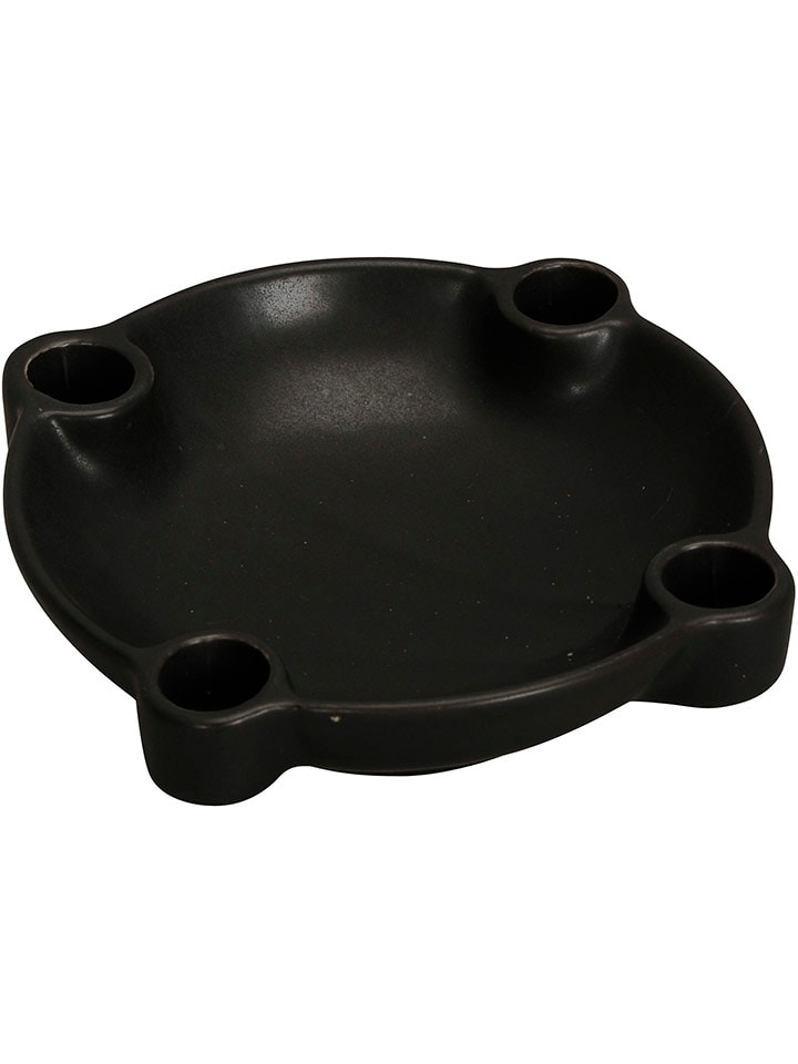 POSIWIO Świecznik w kolorze czarnym - Ø 18,5 cm rozmiar: onesize