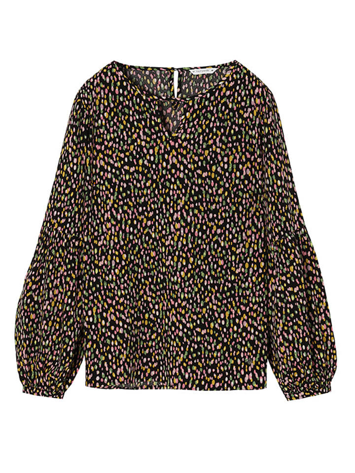 TATUUM Bluzka w kolorze czarnym ze wzorem rozmiar: 42