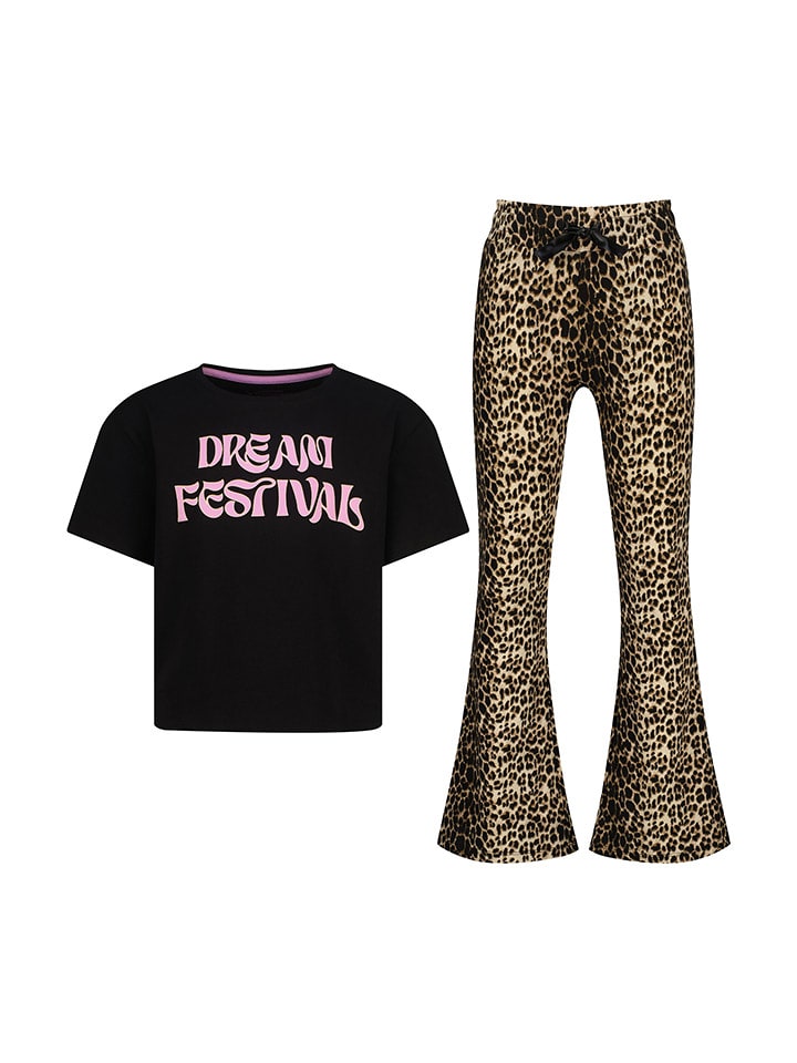 Vingino Piżama w kolorze czarno-beżowym rozmiar: 170/176