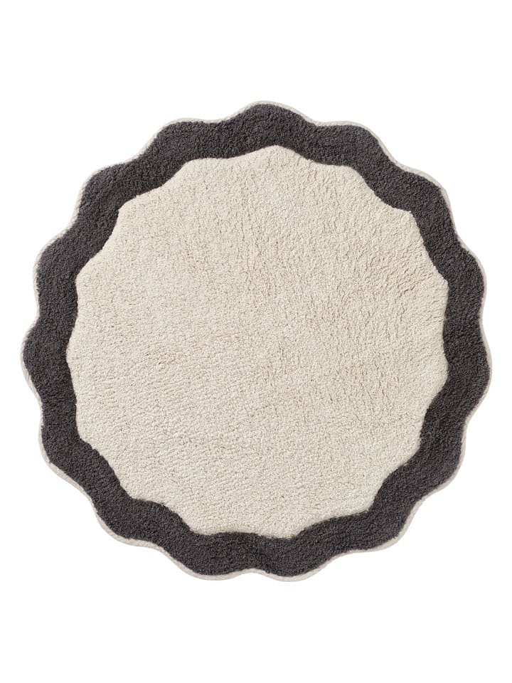 Ellos Home Dywanik łazienkowy "Scallop" w kolorze szaro-kremowym rozmiar: 70 cm