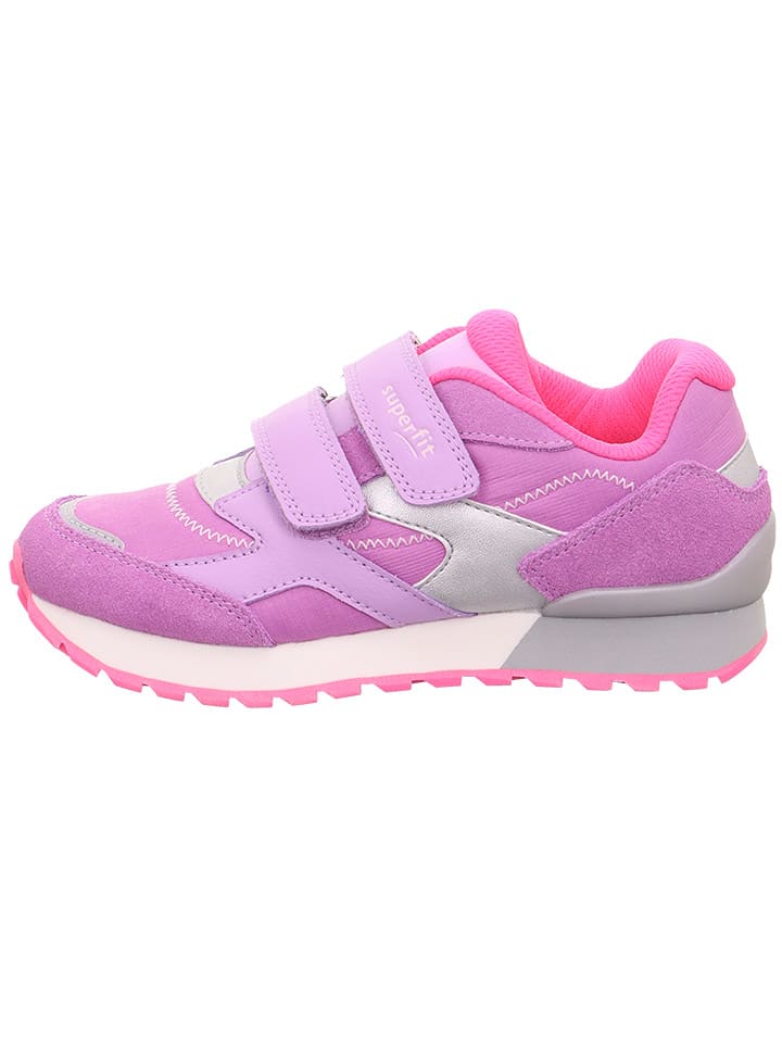 superfit Skórzane sneakersy "Dash" w kolorze różowo-fioletowym rozmiar: 33
