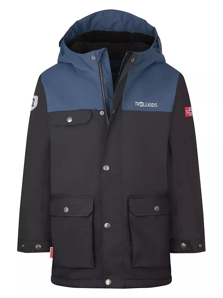 Trollkids Parka "Gudvangen" w kolorze czarnym rozmiar: 152