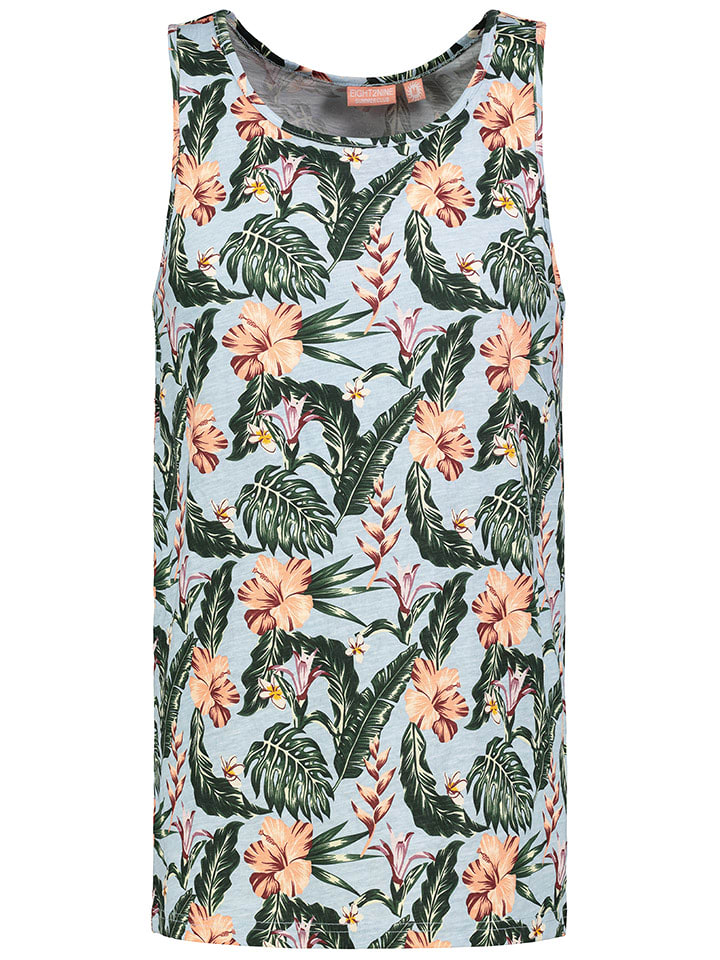 Eight2Nine Top w kolorze zielono-błękitno-pomarańczowym rozmiar: M