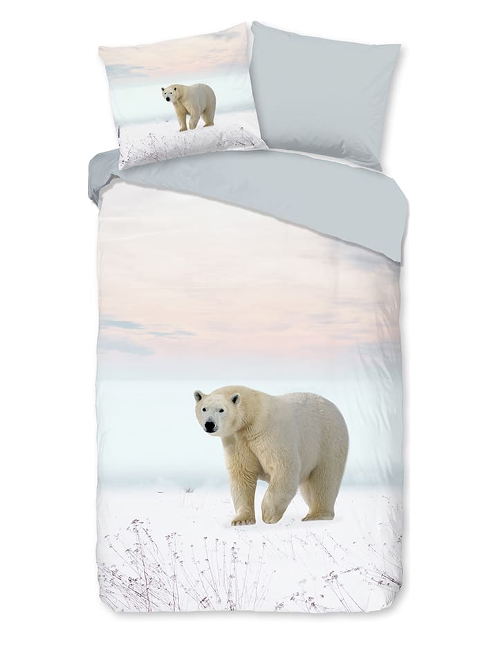 Pure Komplet pościeli "Bjorn" ze wzorem z mikrofibry rozmiar: 135x200 cm