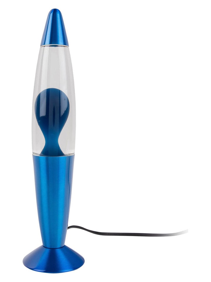 Leitmotiv Lampa lawa "Rocket" w kolorze niebieskim - wys. 41,1 x Ø 10,8 cm rozmiar: onesize