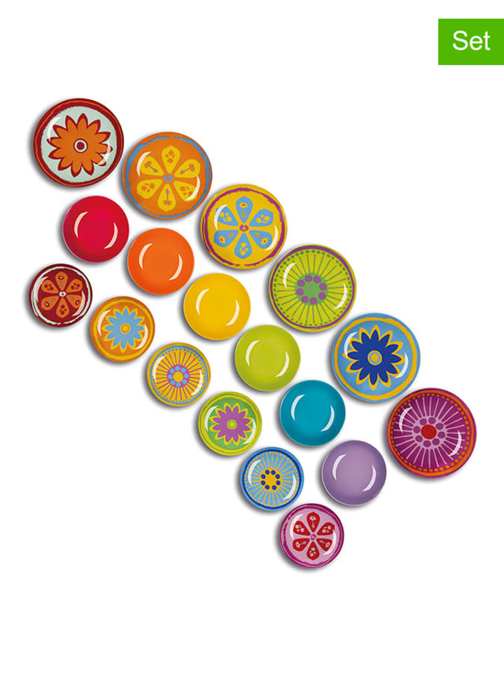 Trendy Kitchen by EXCÉLSA 18-częściowy zestaw talerzy ze wzorem rozmiar: onesize