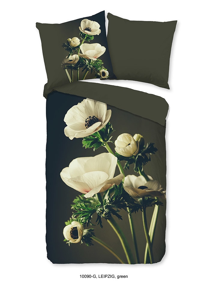 Good Morning Komplet pościeli "Leipzig" w kolorze khaki rozmiar: 155x220 cm