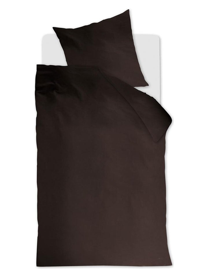 Ambiante Komplet pościeli w kolorze brązowym ze wzorem rozmiar: 155x220 cm