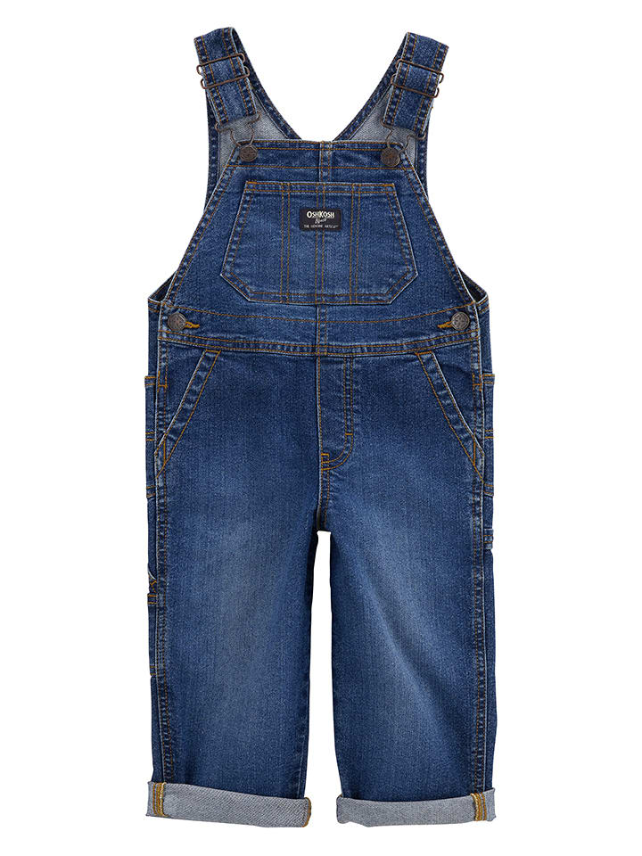 OshKosh Ogrodniczki dżinsowe w kolorze granatowym rozmiar: 110