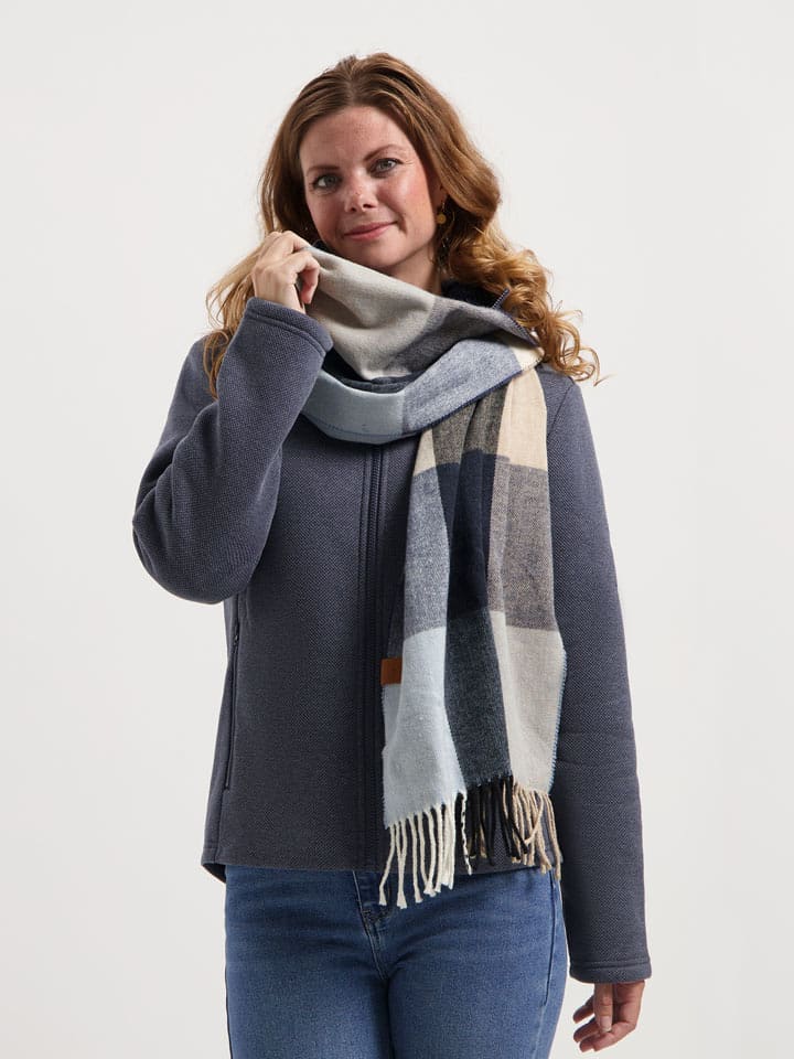 TRAVELIN' Szal w kolorze czarno-beżowo-szarym rozmiar: onesize