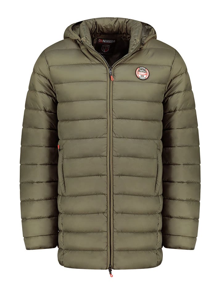 Geographical Norway Płaszcz pikowany "Amigobadge" w kolorze khaki rozmiar: L