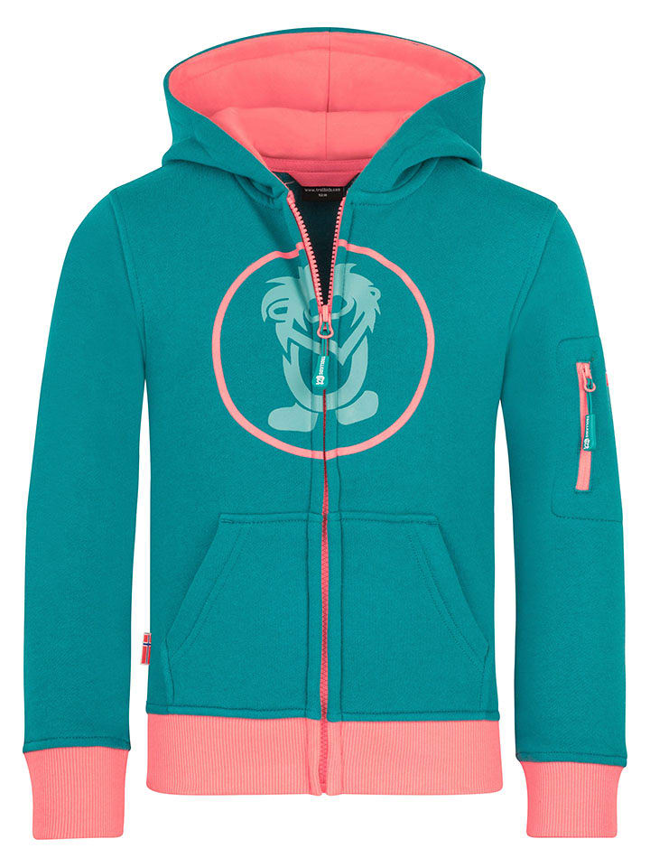 Trollkids Bluza "Sortland" w kolorze turkusowym rozmiar: 98