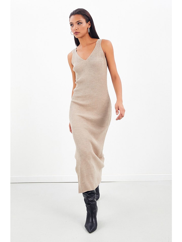 Milan Kiss Sukienka w kolorze beżowym rozmiar: L