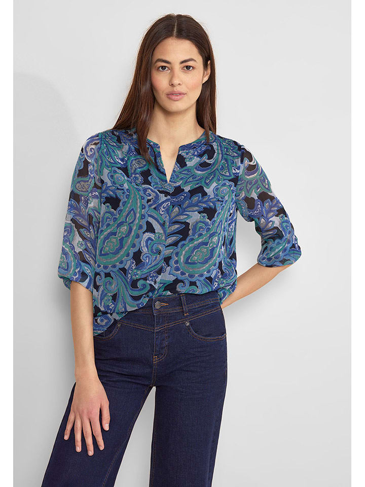 Street One Bluzka w kolorze granatowym rozmiar: 34