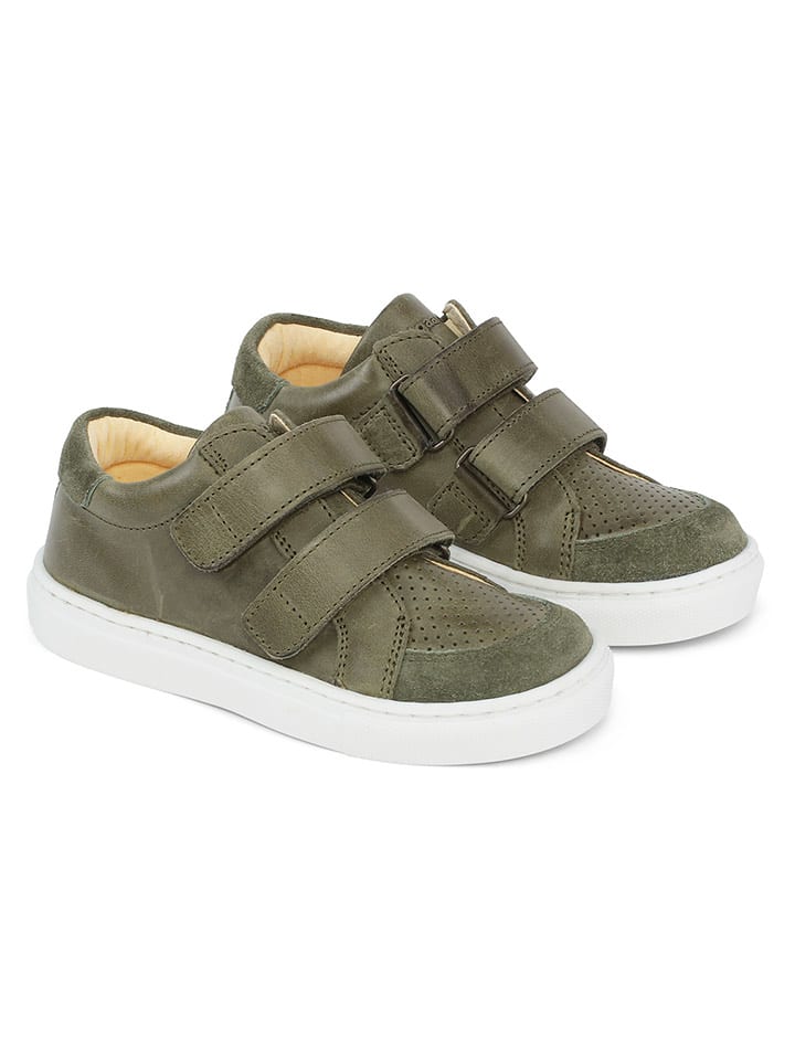 Bundgaard Skórzane sneakersy "Skate Strap" w kolorze khaki rozmiar: 34