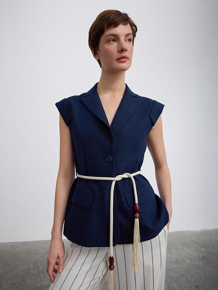 BGN Kamizelka w kolorze granatowym rozmiar: 38