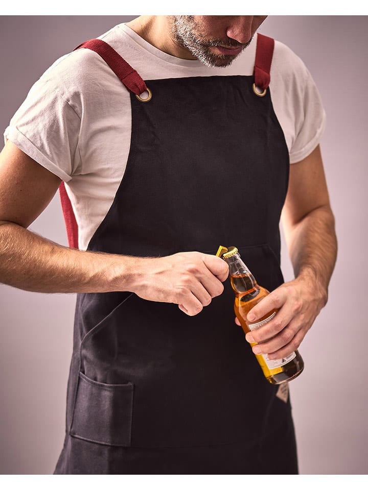 Gentlemen's Hardware Fartuch grillowy w kolorze czarno-czerwonym rozmiar: onesize