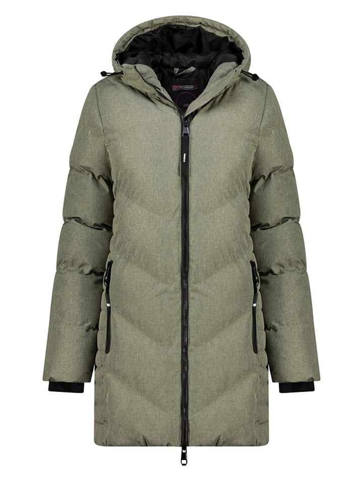 Geographical Norway Kurtka pikowana "Bisous" w kolorze khaki rozmiar: XXL