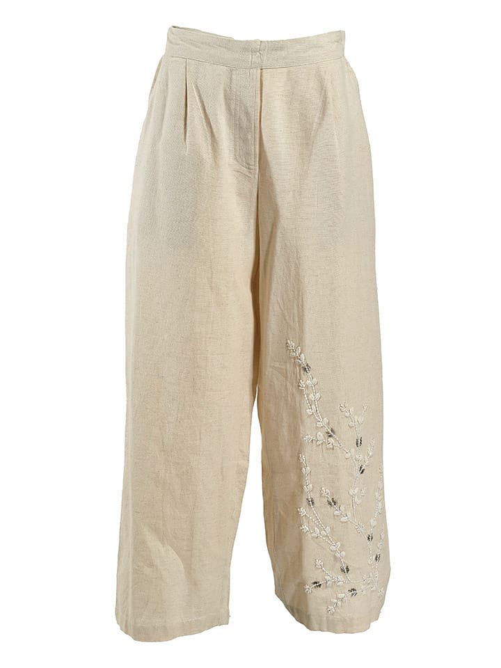 BLE Spodnie w kolorze beżowym rozmiar: onesize