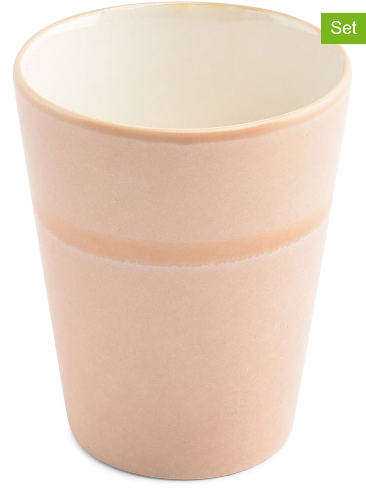 Salt and Pepper Kubki (4 szt.) "Flow" w kolorze jasnoróżowym - 370 ml rozmiar: onesize