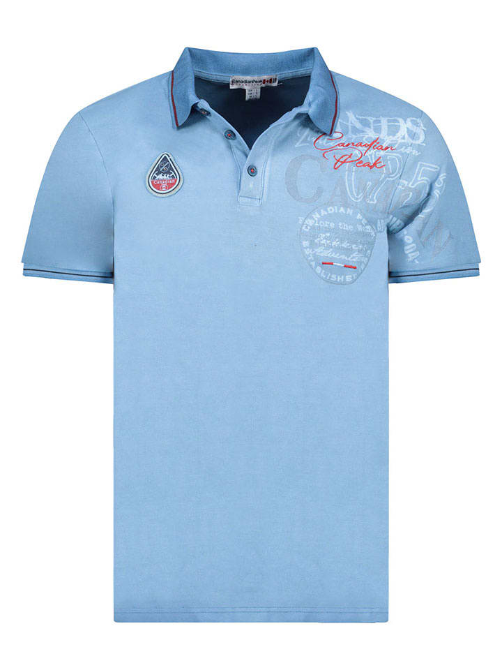 Canadian Peak Koszulka polo "Kadventureak" w kolorze błękitnym rozmiar: 3XL