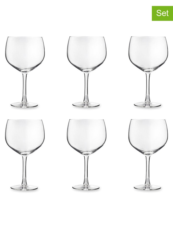 Trendy Kitchen by EXCÉLSA Kieliszki (6 szt.) "Mixology" do wina - 650 ml rozmiar: onesize