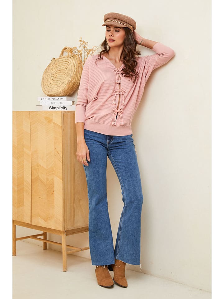 Soft Cashmere Kardigan w kolorze jasnoróżowym rozmiar: 38/40