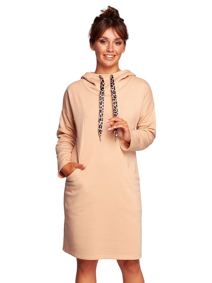 Be Wear Sukienka w kolorze beżowym rozmiar: L